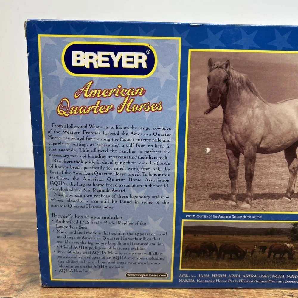 Vintage Breyer #750102 American Quarter Horses Hollywood‎ Gold Family New 2007